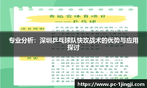 专业分析：深圳乒乓球队快攻战术的优势与应用探讨